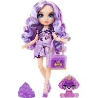 Rainbow High Fashion pop met slijmset en huisdier - Paars (paars) - 28 cm glitterpop met slijmset