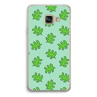 Groene blaadjes: Samsung Galaxy A3 (2016) Transparant Hoesje