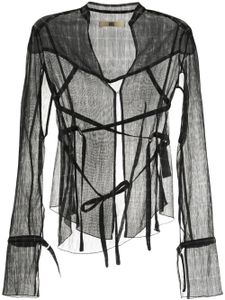 KNWLS chemise Modular à effet de transparence - Multicolore