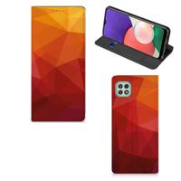 Stand Case voor Samsung Galaxy A22 5G Polygon Red