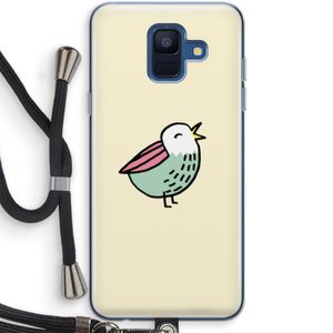 Birdy: Samsung Galaxy A6 (2018) Transparant Hoesje met koord