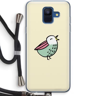 Birdy: Samsung Galaxy A6 (2018) Transparant Hoesje met koord
