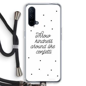Confetti: OnePlus Nord CE 5G Transparant Hoesje met koord