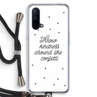 Confetti: OnePlus Nord CE 5G Transparant Hoesje met koord