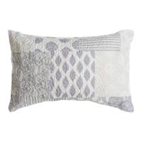 Kussen DKD Home Decor Beige Grijs Polyester Patchwork 60 x 10 x 40 cm