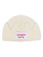 Charles Jeffrey Loverboy bonnet Crown en maille épaisse - Blanc