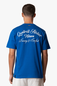 Quotrell Atelier Milano T-Shirt Heren Donkerblauw - Maat XS - Kleur: Donkerblauw | Soccerfanshop