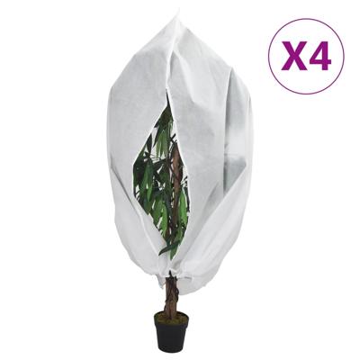 Plantenhoezen met ritssluiting 4 st 70 g/m² 3,14x2,5 m
