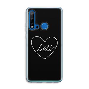 Best heart black: Huawei P20 Lite (2019) Transparant Hoesje
