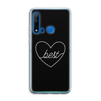 Best heart black: Huawei P20 Lite (2019) Transparant Hoesje
