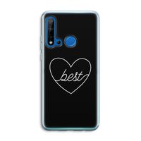 Best heart black: Huawei P20 Lite (2019) Transparant Hoesje