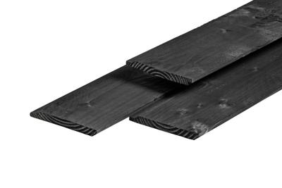 Dubbel lip profiel douglas zwart geimpregneerd 1,8x19,0x400 cm Tuindeco - Tuindeco