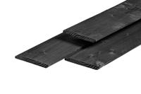Dubbel lip profiel douglas zwart geimpregneerd 1,8x19,0x400 cm Tuindeco - Tuindeco