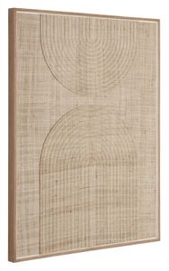 MUST Living Wanddecoratie Japanese Garden Palmblad, 102 x 76cm - Naturel