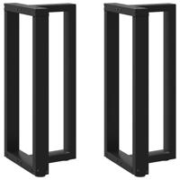 Bartafelpoten 2 st T-vormig 50x35x(90-91) cm staal zwart
