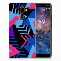 Nokia 7 Plus | TPU Hoesje | Funky Triangle