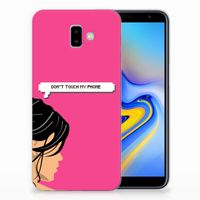 Samsung Galaxy J6 Plus (2018) Silicone-hoesje Woman Don't Touch My Phone - thumbnail