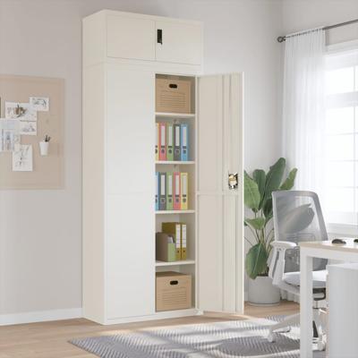 Archiefkast 90x40x240 cm staal wit