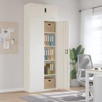 Archiefkast 90x40x240 cm staal wit