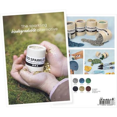 Creativ Company Inspiratiekaart, bio glitter, a5, vel 14,8x21 cm, 1 stuk