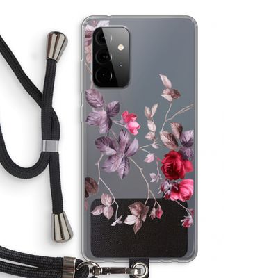 Mooie bloemen: Samsung Galaxy A72 5G Transparant Hoesje met koord