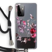 Mooie bloemen: Samsung Galaxy A72 5G Transparant Hoesje met koord