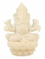 Sneeuwkwarts Beeldje Ganesha (16 cm)