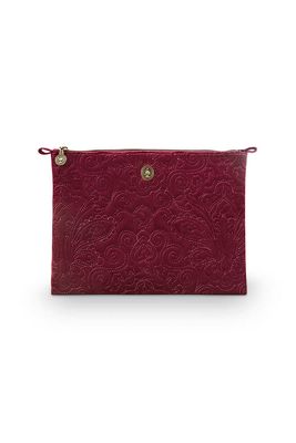 Pip Studio Toilettas Groot Velvet Quiltey Days Rood