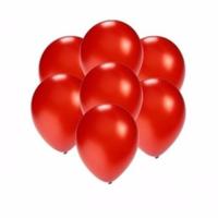 Party ballonnen - klein formaat - rood - 100x - 13 cm - feestartikelen/versiering