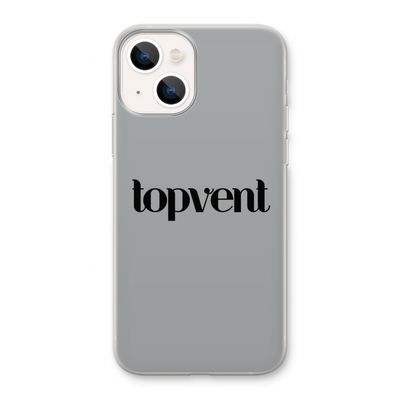 Topvent Grijs Zwart: iPhone 13 Transparant Hoesje