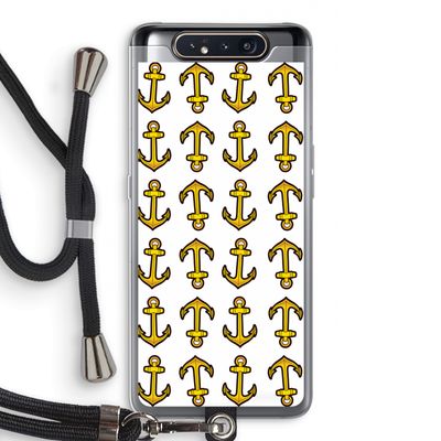 Musketon Anchor: Samsung Galaxy A80 Transparant Hoesje met koord