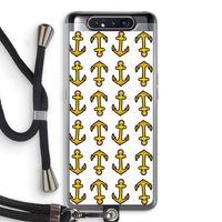 Musketon Anchor: Samsung Galaxy A80 Transparant Hoesje met koord