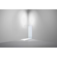 Van Rijn Products ST01 Vaste wand 49-51 cm breed 8mm helder glas incl. RVS muurprofiel 200cm hoog ST01RVS50M