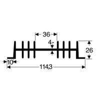 Fischer Elektronik 10018810 SK 01 100 SA Koellichaam 2 K/W (l x b x h) 100 x 111 x 26 mm