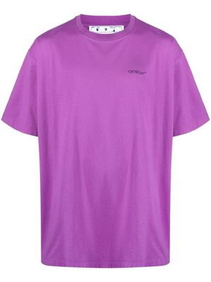 Off-White t-shirt Bol Arrows à col rond - Violet