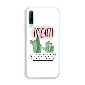 I love cacti: Huawei P Smart Pro Transparant Hoesje