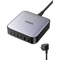UGREEN 40914 Netvoedingsmodule 200 W USB 2.0 bus A, USB 2.0 bus A, USB-C bus, USB-C bus, USB-C bus, USB-C bus Zwart, Grijs Binnen
