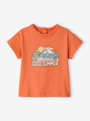 T-shirt baby jongen biologisch katoen sinaasappel