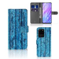 Samsung Galaxy S20 Ultra | Book Style Case | Wood Blue Samsung Galaxy S20 Ultra | Book Style Case | Wood Blue