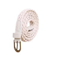Womens korte gebreide Candy kleuren vlecht riem vrouwelijke gordel voor jurk Riemlengte: 105-110cm (wit)
