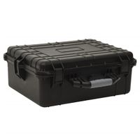 Flightcase draagbaar 55x43x21 cm PP zwart