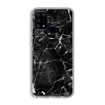 Zwart Marmer 2: Samsung Galaxy M31 Transparant Hoesje