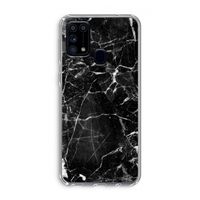 Zwart Marmer 2: Samsung Galaxy M31 Transparant Hoesje