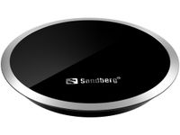 Sandberg Wireless Charger for Desk 10W oplader voor mobiele apparatuur Binnen Zwart - thumbnail