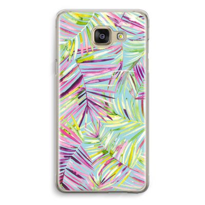 Tropical Palms Blue: Samsung Galaxy A5 (2016) Transparant Hoesje