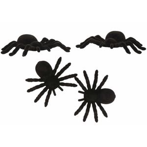 4x Horror spinnen 10 cm Halloween decoratie