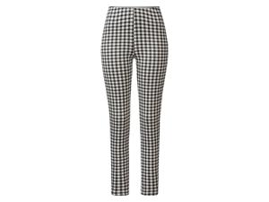 esmara Dames jegging (zwart/wit/ruit, M (40/42))