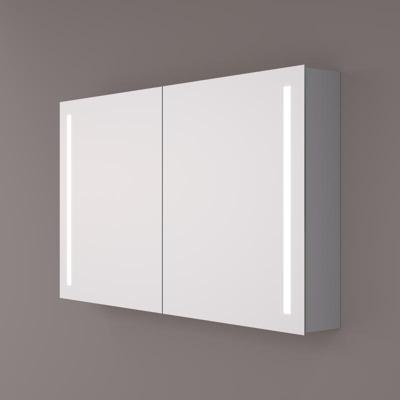 Spiegelkast SPK41000 | 60x70x14 cm | 1 Deur | Directe LED verlichting | Aluminium | Met spiegelverwarming