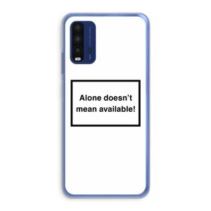 Alone: Xiaomi Redmi 9T Transparant Hoesje