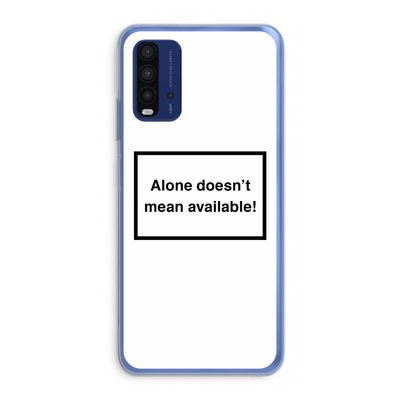 Alone: Xiaomi Redmi 9T Transparant Hoesje